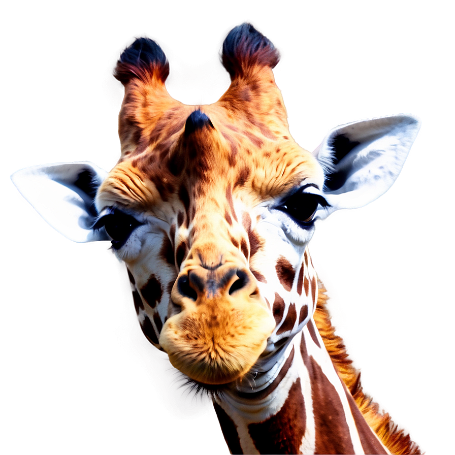 Giraffe In Pastel Colors Png Isp PNG Image