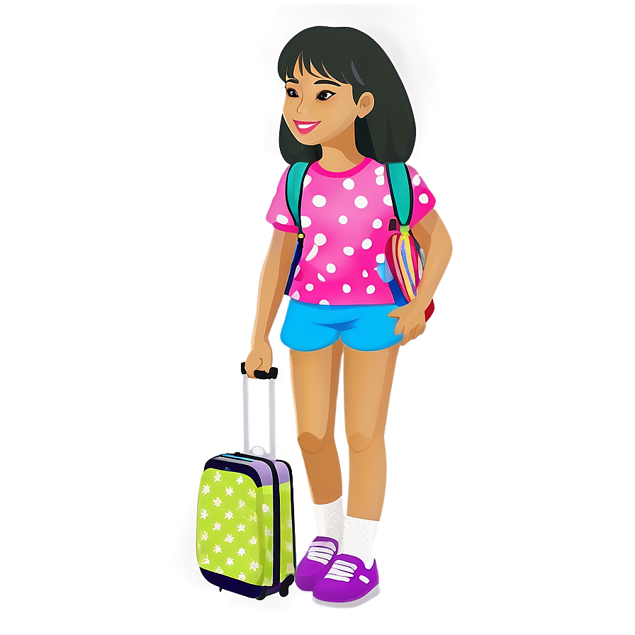 Girl Cartoon B PNG Image