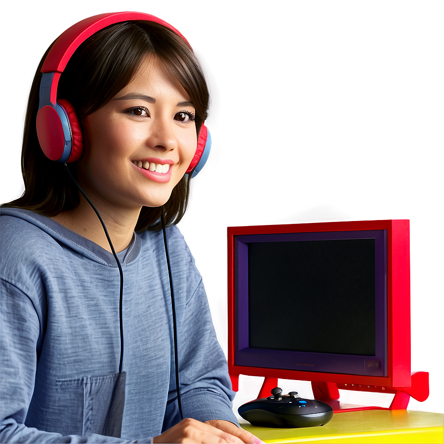 Girl Gamer Icon Png 95 PNG Image