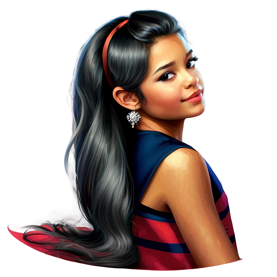 Girl Hair Art Png Yyq PNG Image