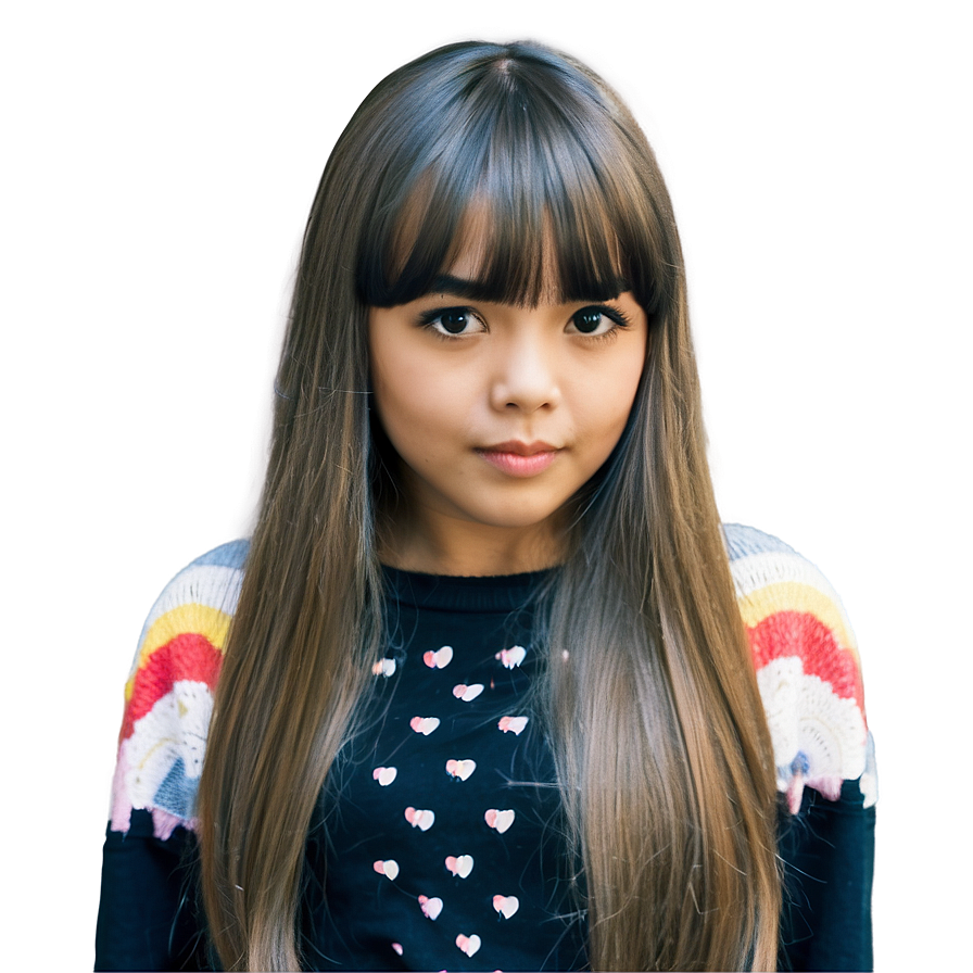 Girl Hair Bangs Png Dut PNG Image