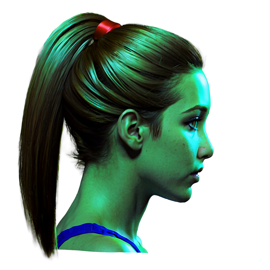 Girl Hair Ponytail Png Qqi PNG Image