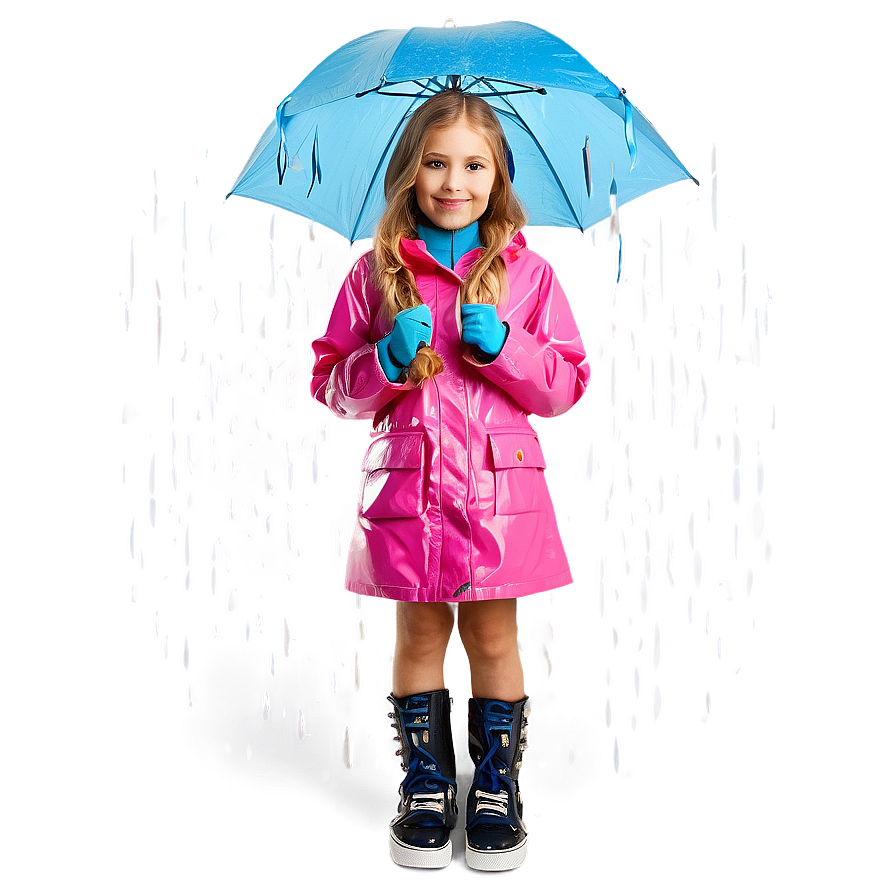 Girl In Raincoat Png 97 PNG Image