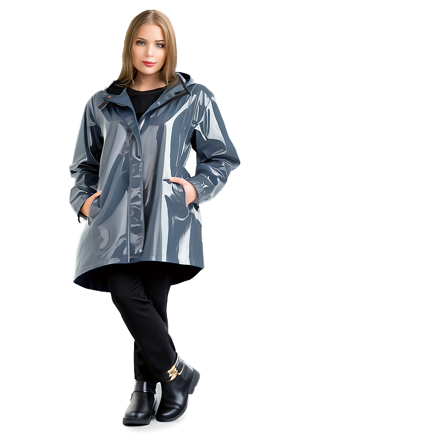 Girl In Raincoat Png Omd10 PNG Image