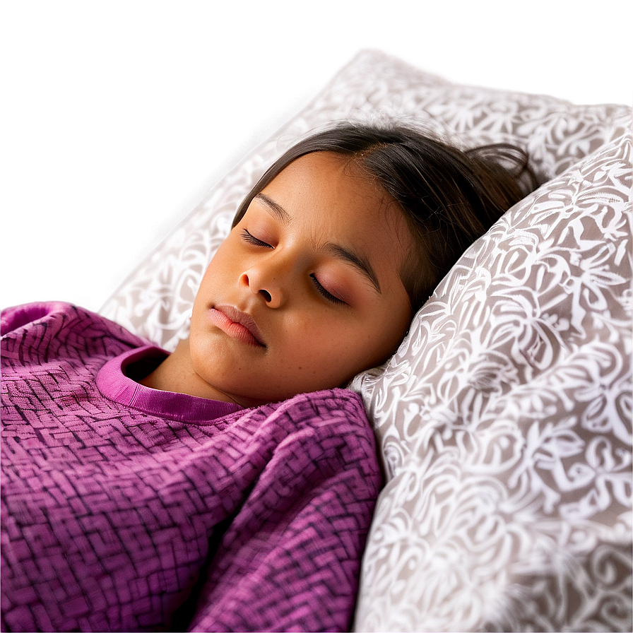 Girl Sleeping Peacefully Png 05232024 PNG Image