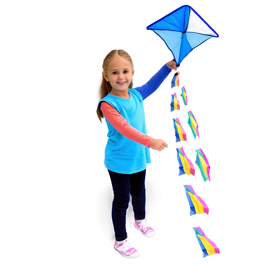 Girl With Kite Png 43 PNG Image