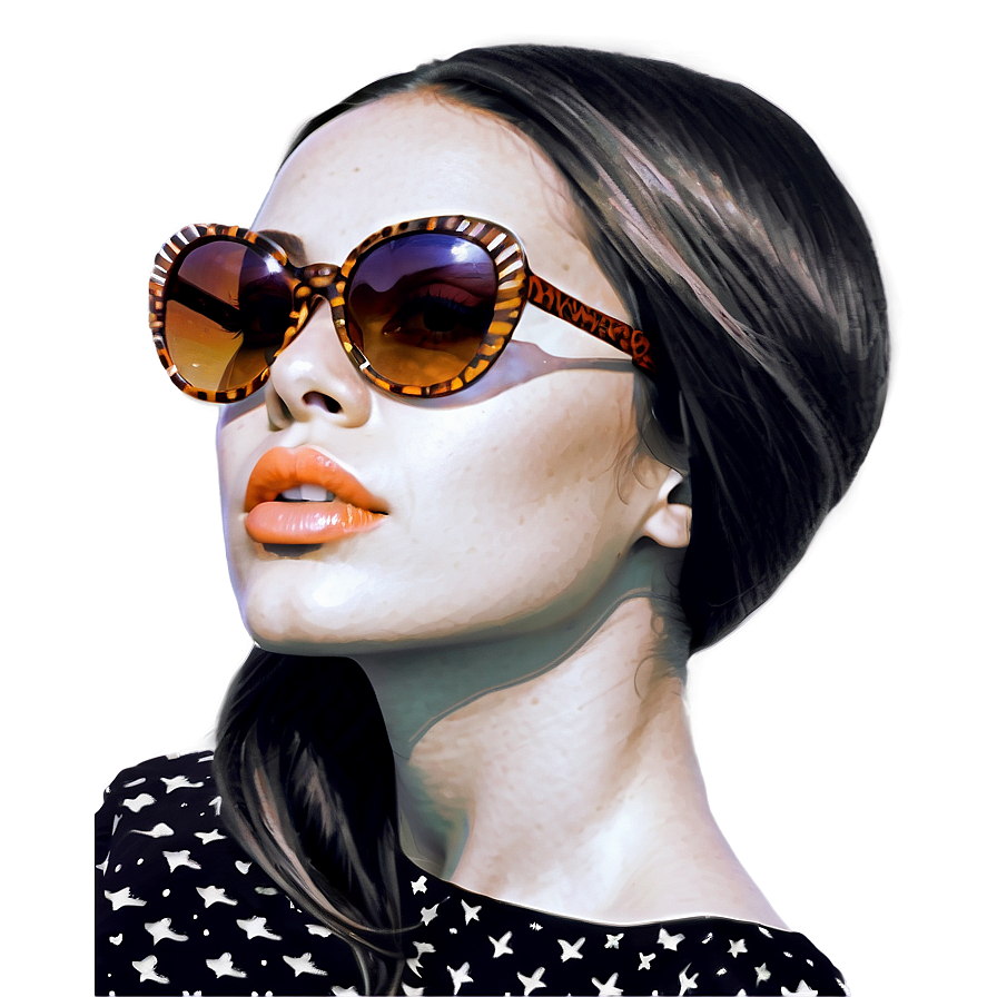 Girl With Sunglasses Png 06242024 PNG Image