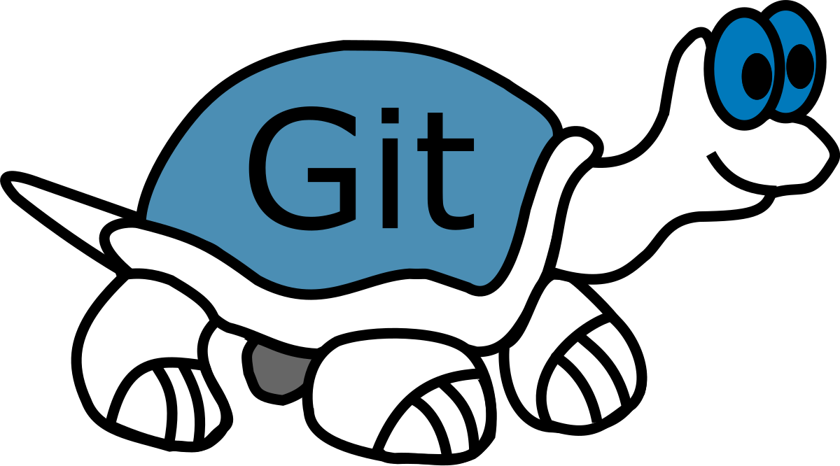 Git Logo Tortoise Cartoon PNG Image