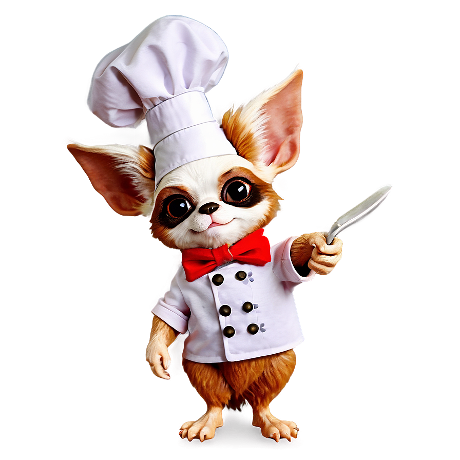 Gizmo As A Chef Cooking Png Yki PNG Image