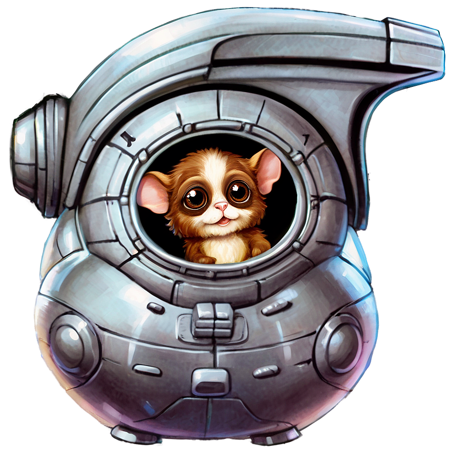 Gizmo In A Spaceship Png 06242024 PNG Image