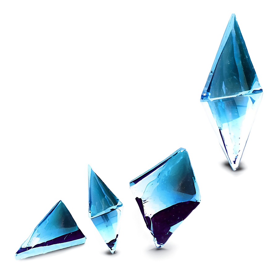 Glass Shards On Black Background Png 06212024 PNG Image