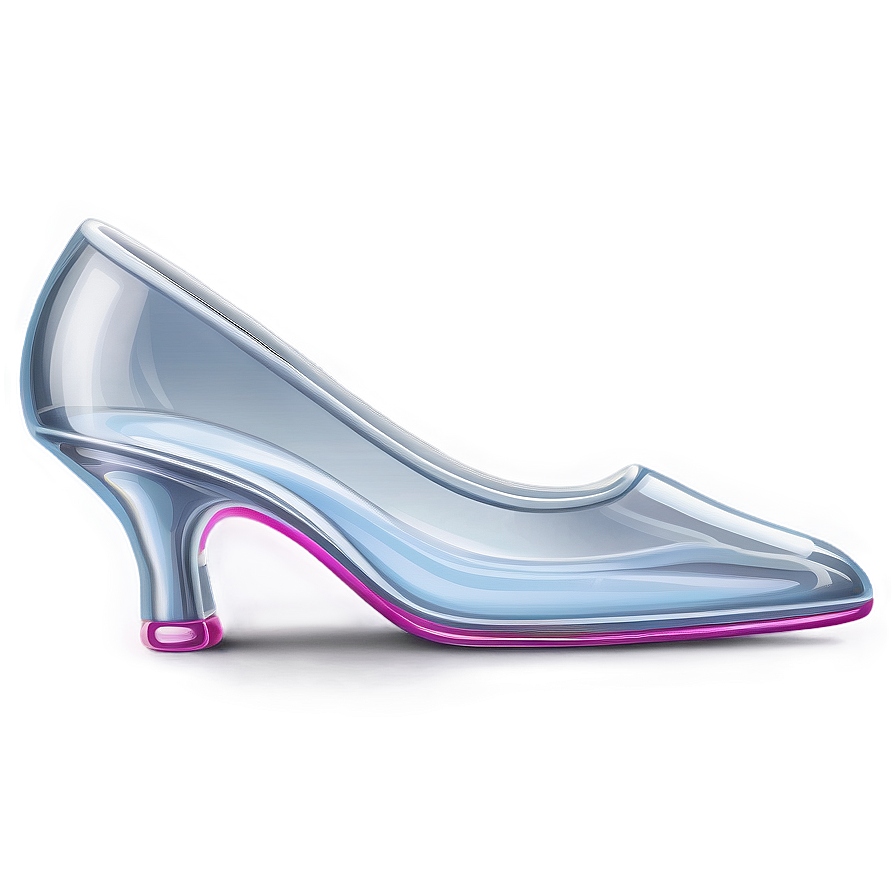 Glass Slipper In Crystal Clear Png Fad PNG Image