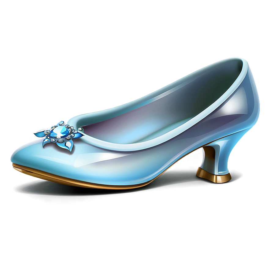 Glass Slipper On White Background Png Csn PNG Image