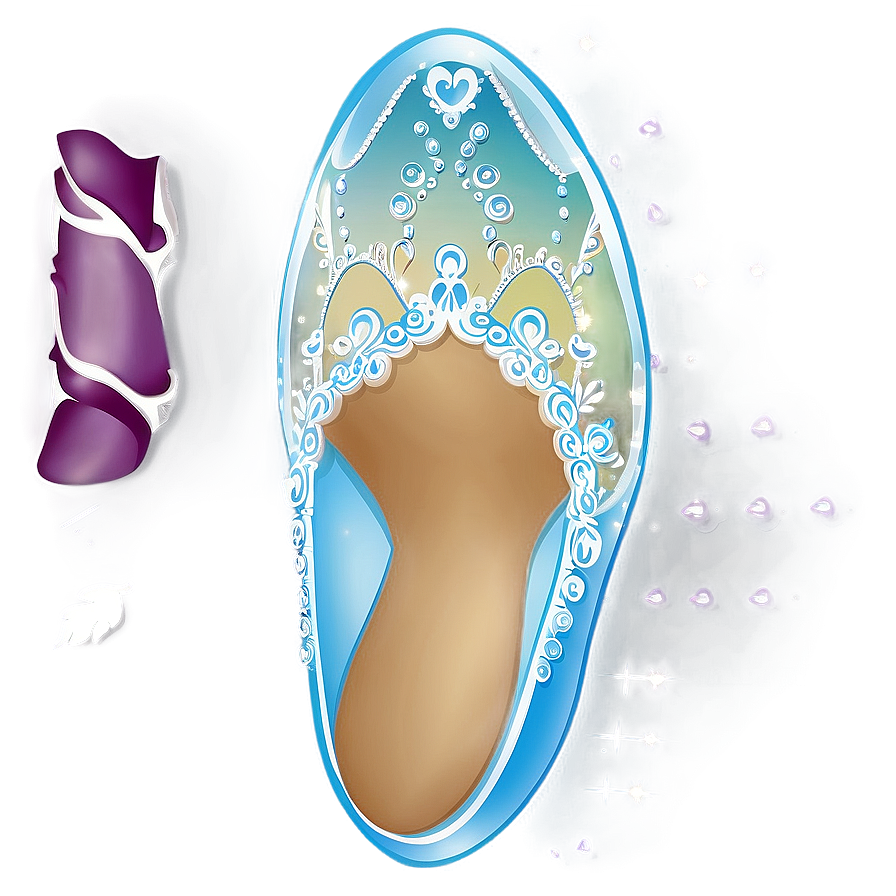 Glass Slipper With Lace Accents Png Xcu PNG Image