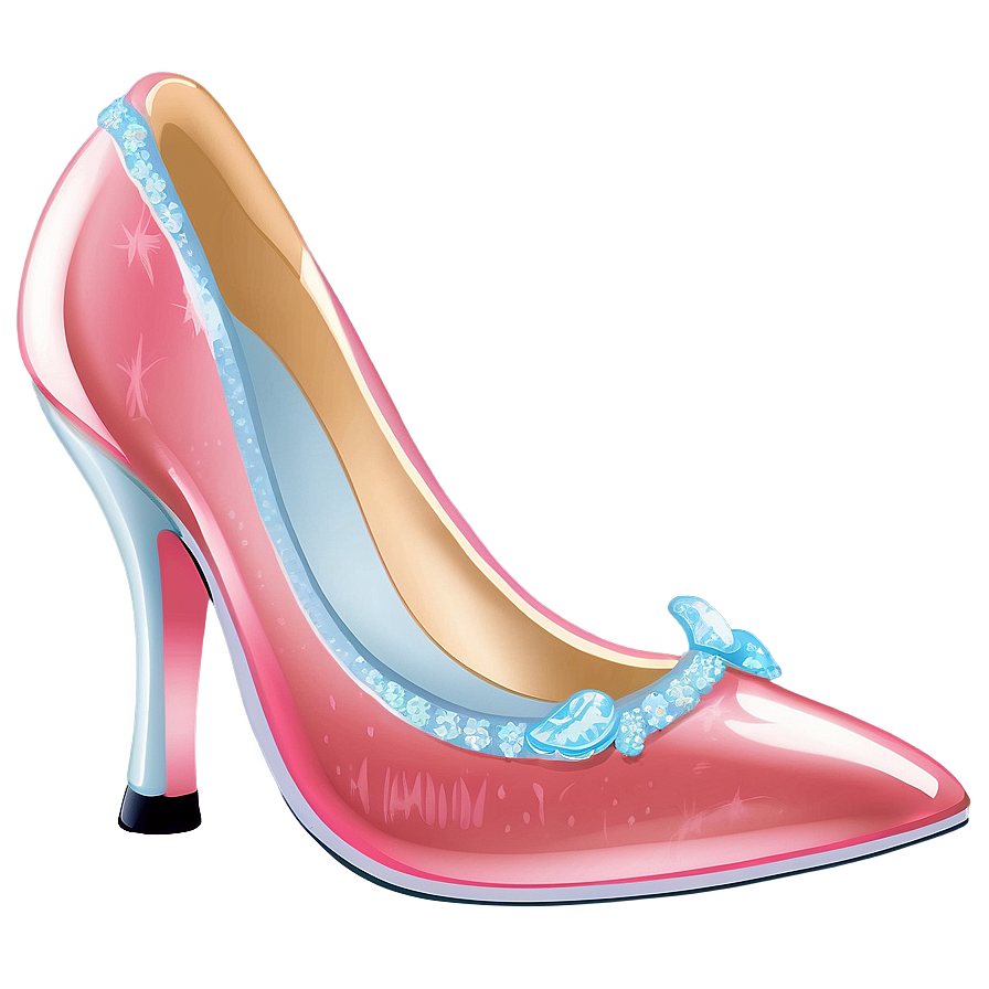 Glass Slipper With Ribbon Detail Png 06132024 PNG Image