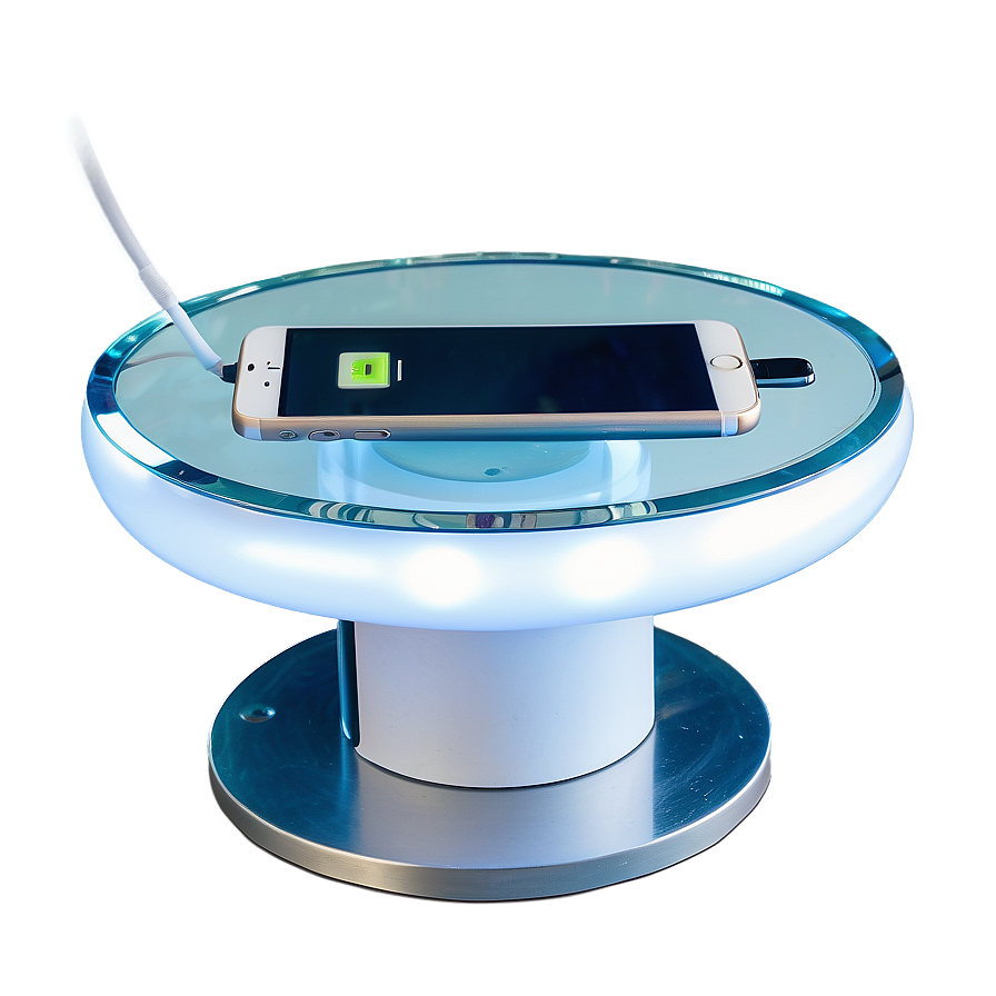 Glass Table With Integrated Charging Png 06292024 PNG Image