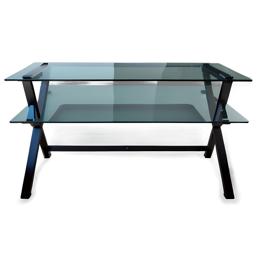 Glass Top Desk Png 05042024 PNG Image