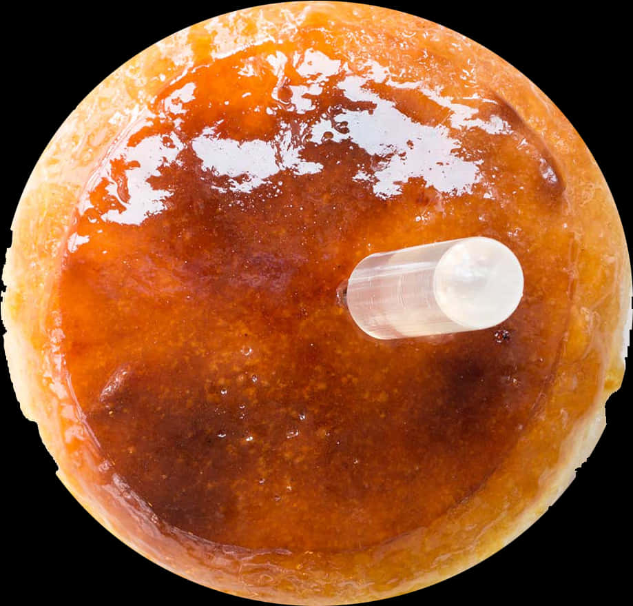 Glazed Donutwith Syringe Filling.jpg PNG Image