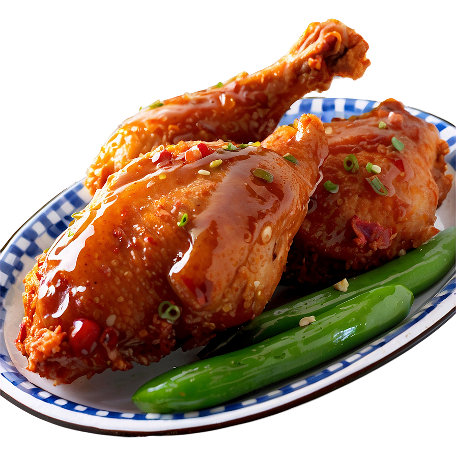 Glazed Fried Chicken Png Tou32 PNG Image