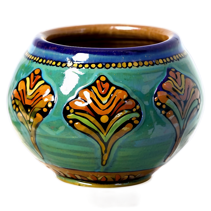 Glazed Pottery Artwork Png Rwx24 PNG Image