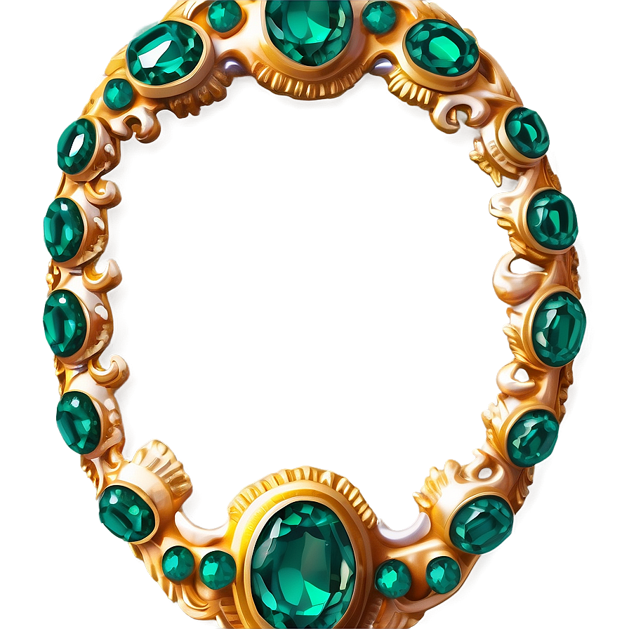 Gleaming Emerald Brooch Png Wuy34 PNG Image