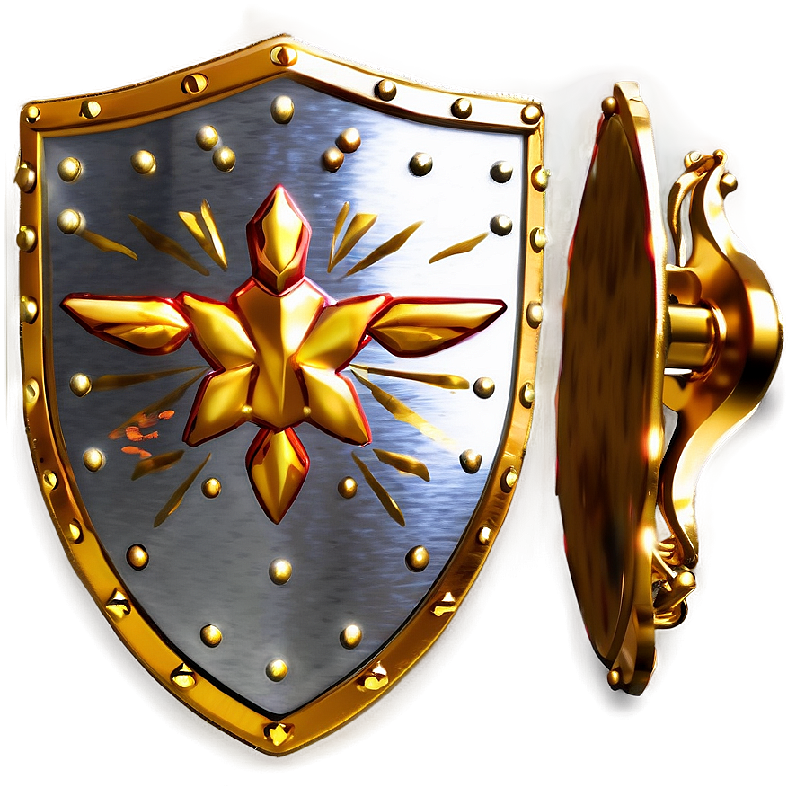 Gleaming Gold Shield Png 43 PNG Image