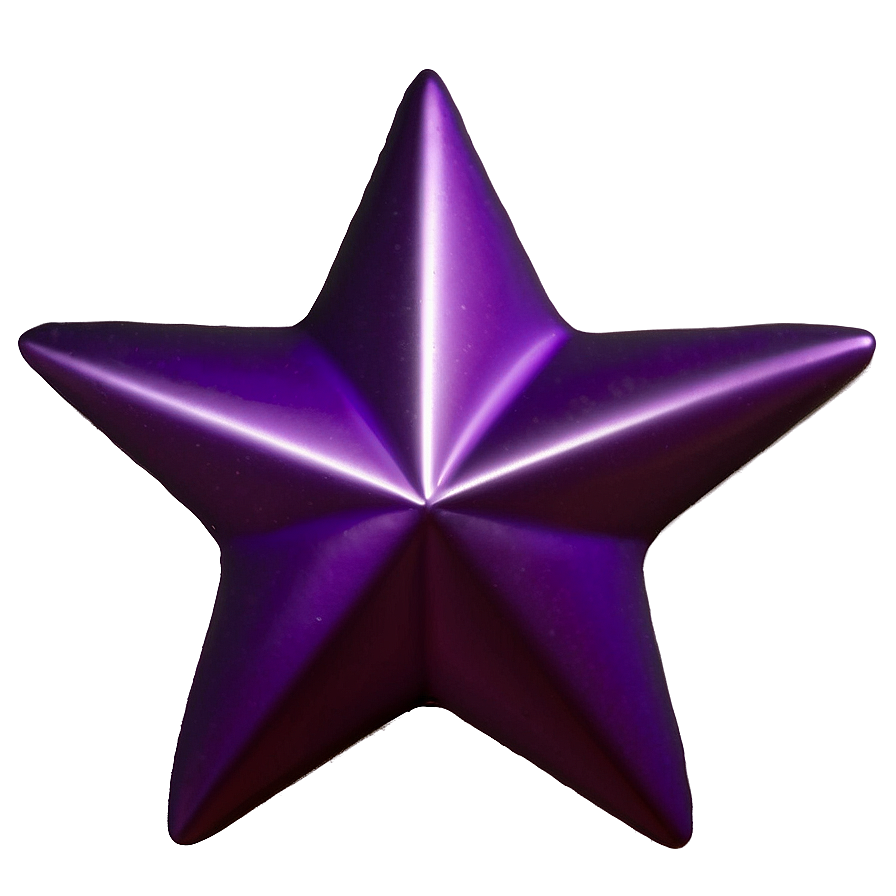 Gleaming Purple Star Symbol Png 06252024 PNG Image