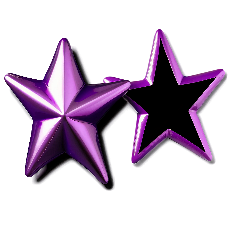 Gleaming Purple Star Symbol Png Bns71 PNG Image