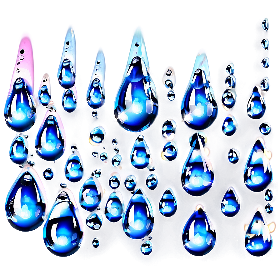 Glistening Water Droplets Effect Png Qym PNG Image