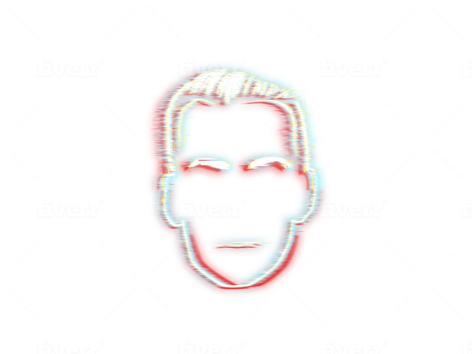 Glitch Effect Fiverr Logo PNG Image