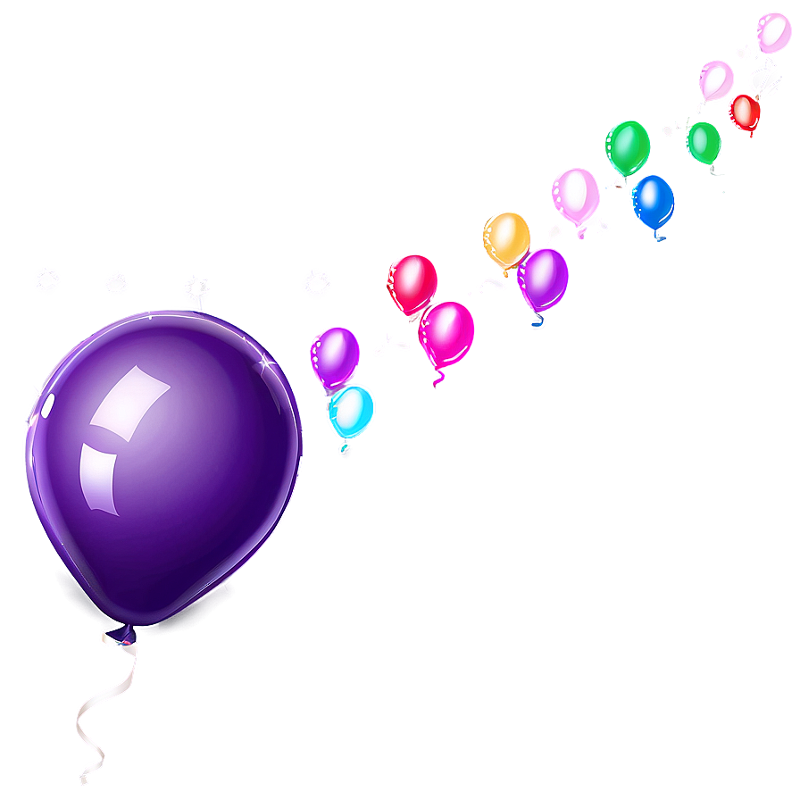 Glitter Balloons Png Qax PNG Image