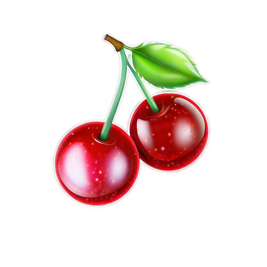 Glitter Cherries Png 06212024 PNG Image