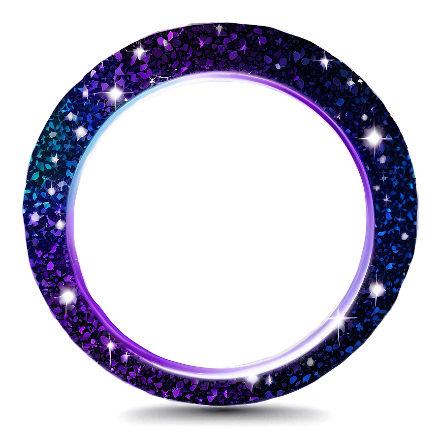 Glitter Circle Frame Png 55 PNG Image