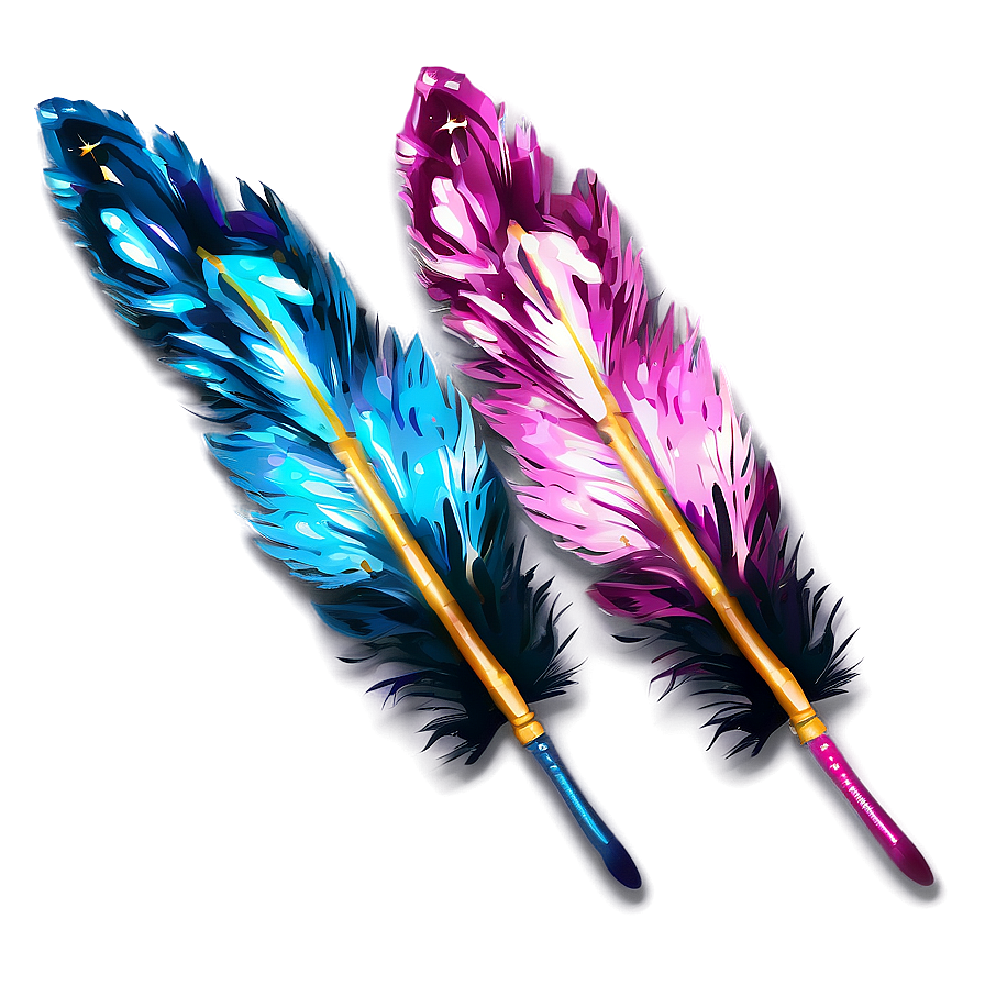 Glitter Feather Party Decor Png Lfw PNG Image