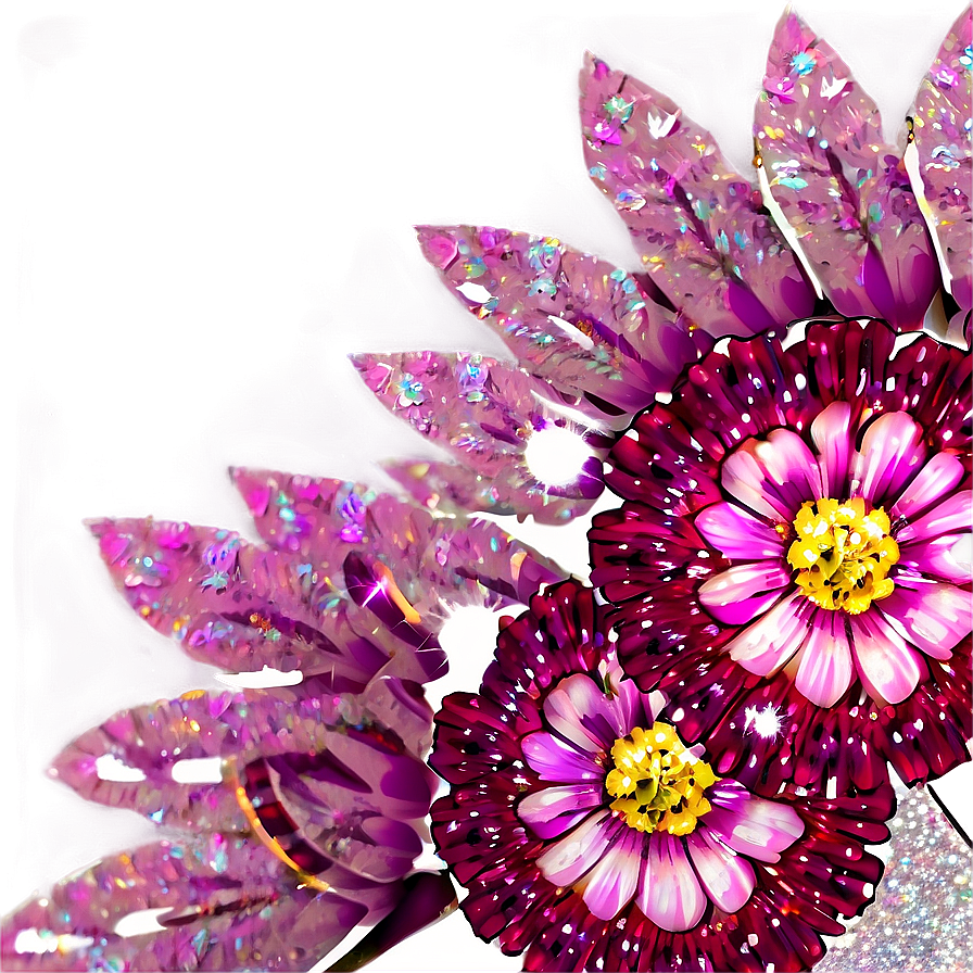 Glitter Flower Blossom Png Krl PNG Image