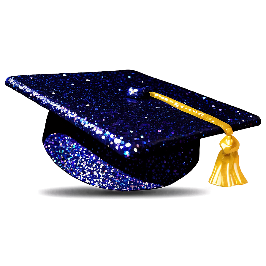 Glitter Graduation Cap Png Wry PNG Image