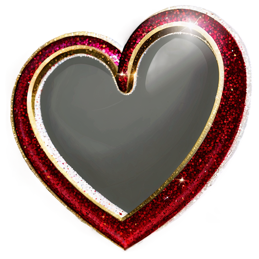 Glitter Heart C PNG Image