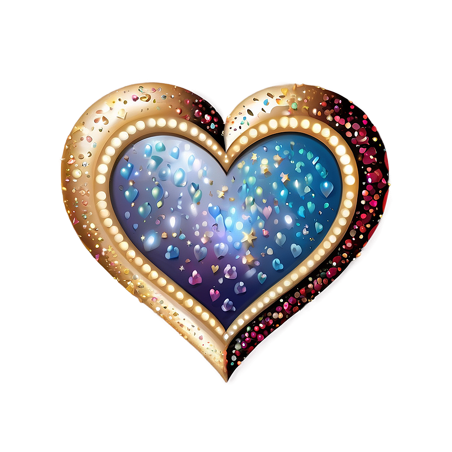 Glitter Heart Clipart Png Qql PNG Image