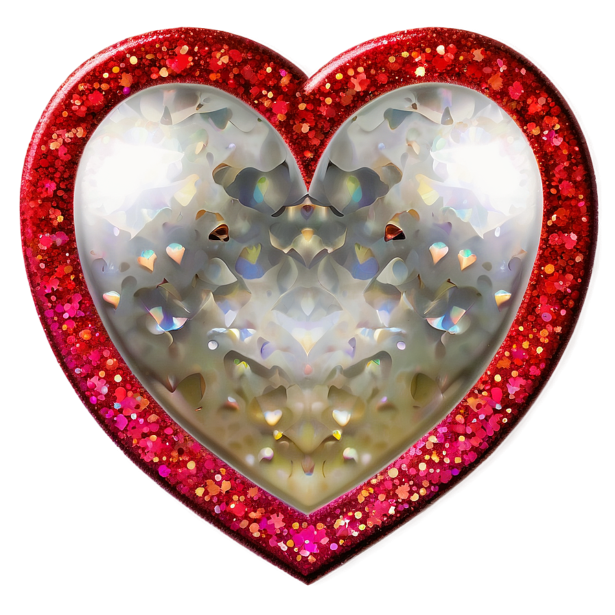 Glitter Heart Graphic Png Utg PNG Image