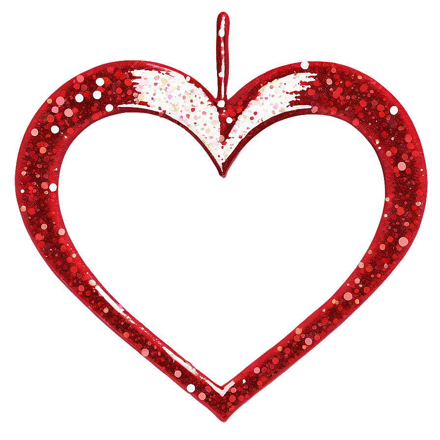 Glitter Heart Outline Png 05252024 PNG Image