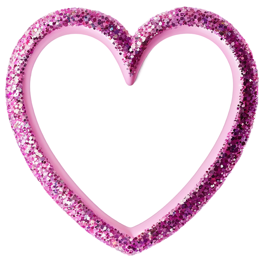 Glitter Heart Pattern Png 06272024 PNG Image