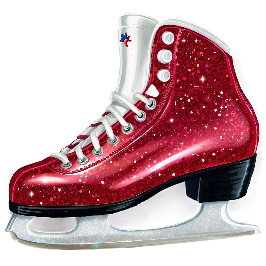 Glitter Ice Skates Png Dhg PNG Image