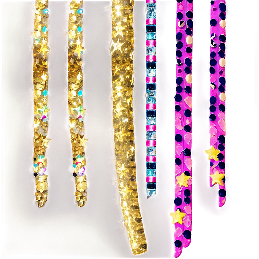 Glitter Line Confetti Png Mfo13 PNG Image