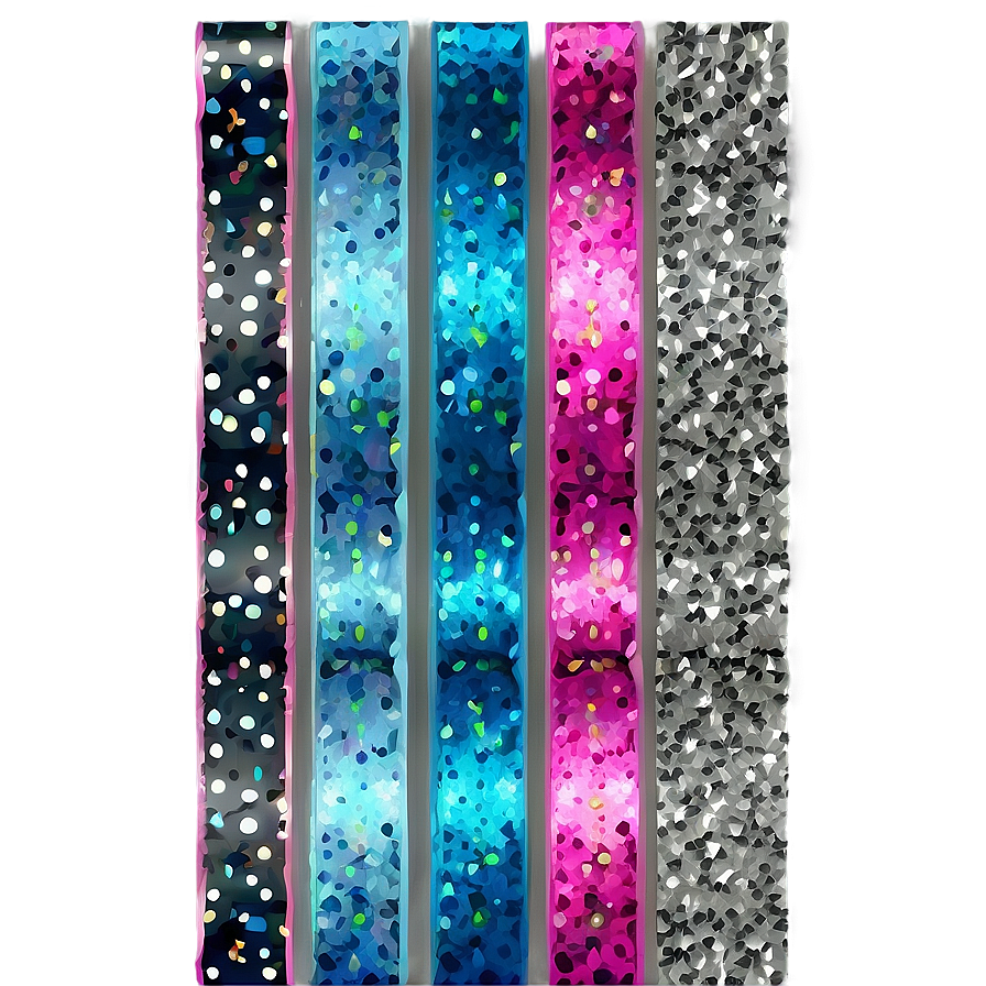 Glitter Line Ribbon Png Owe PNG Image