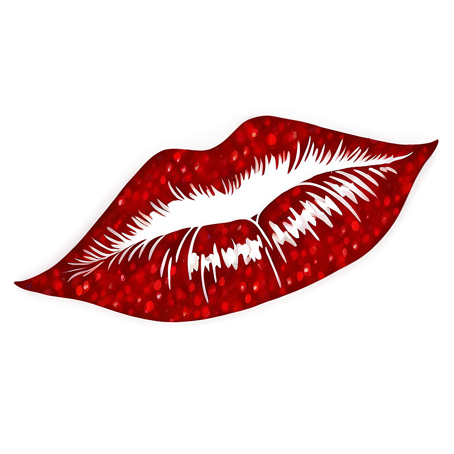 Glitter Lip Kiss Png Rht83 PNG Image