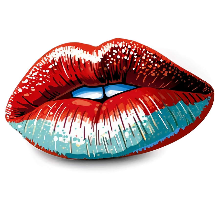 Glitter Lip Kiss Png Sqc22 PNG Image