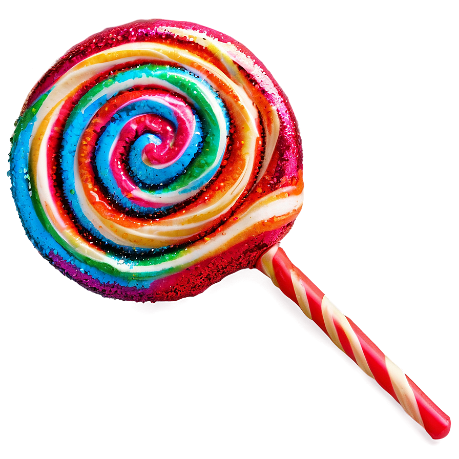 Glitter Lollipop Png 05252024 PNG Image