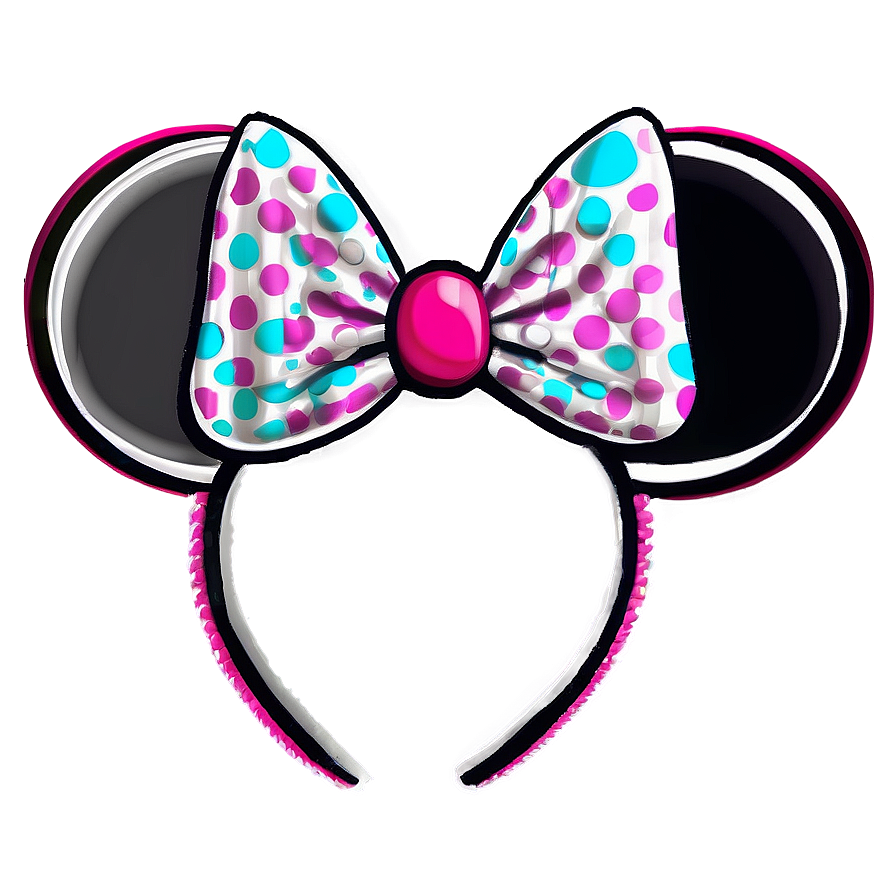 Glitter Minnie Mouse Ears Png Wka16 PNG Image