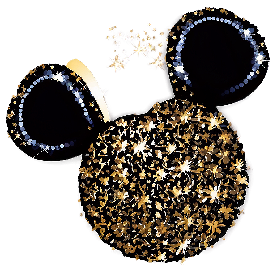 Glitter Mouse Ears Graphic Png Qqv PNG Image