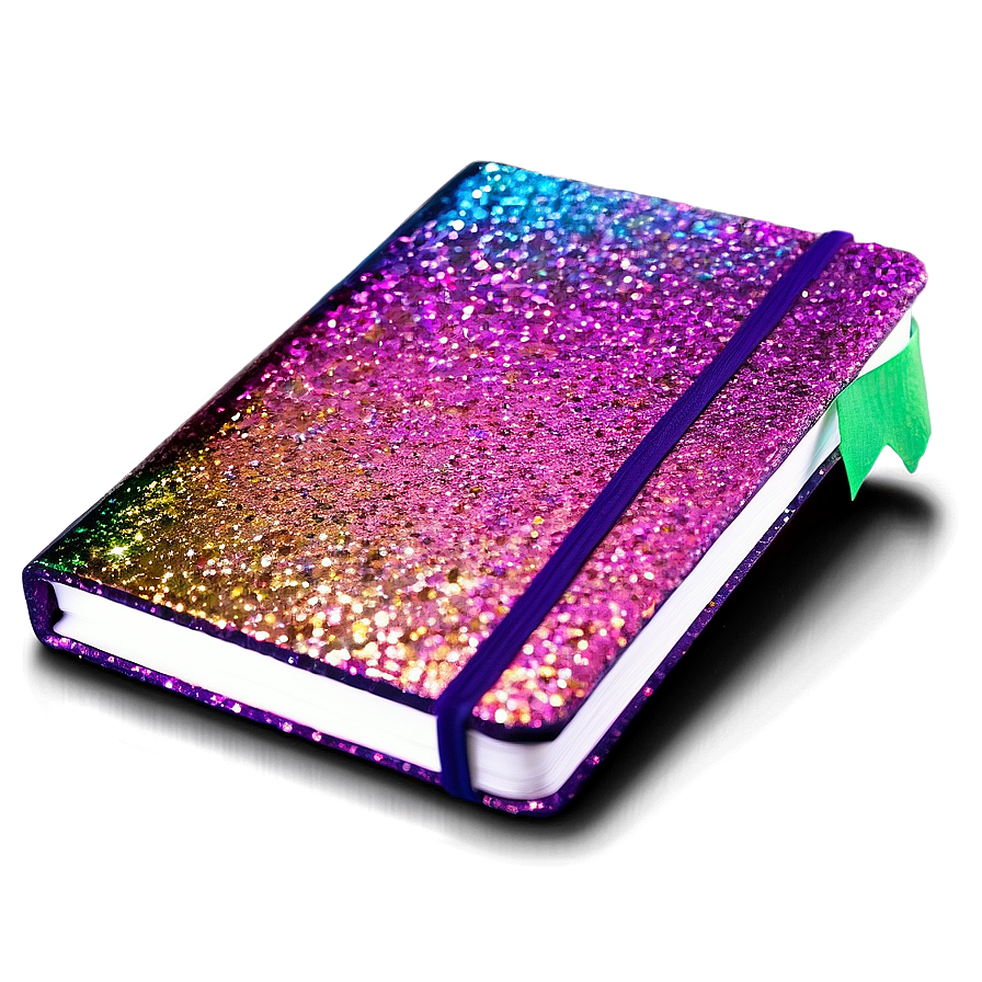 Glitter Notebook Cover Png Lmb18 PNG Image